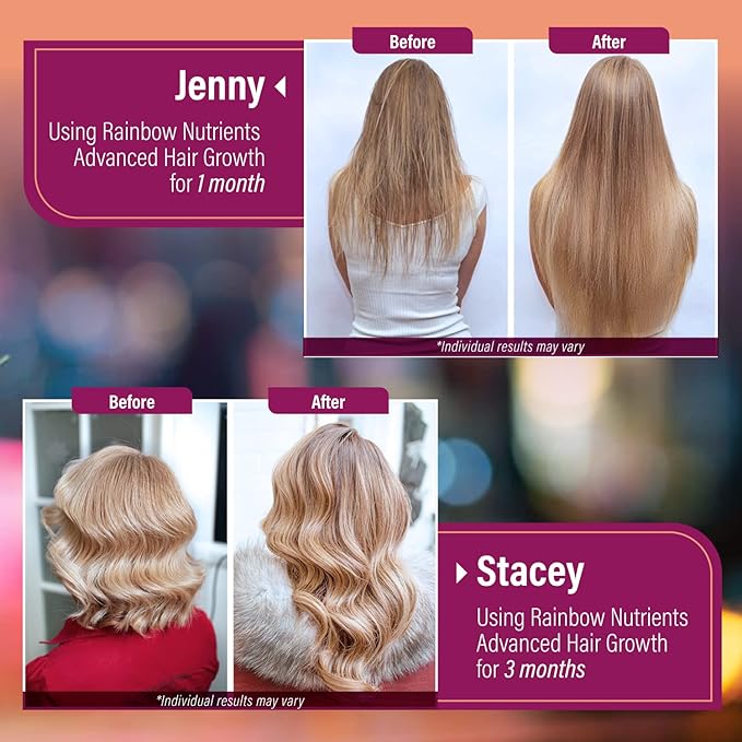 Hair Growth Rainbow Nutrients - Vitaminas para el crecimiento del cabello